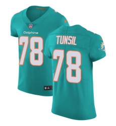 Nike Dolphins #78 Laremy Tunsil Aqua Green Team Color Mens Stitched NFL Vapor Untouchable Elite Jersey
