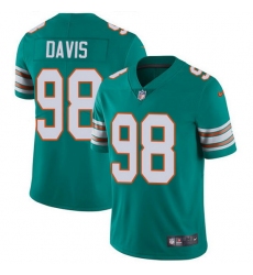 Nike Dolphins 98 Raekwon Davis Aqua Green Alternate Men Stitched NFL Vapor Untouchable Limited Jersey