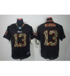 Nike Miami Dolphins 13 Dan Marino Black Elite Lights Out Camo Number NFL Jersey