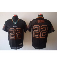 Nike Miami Dolphins 22 Reggie Bush Black Elite Lights Out NFL Jersey