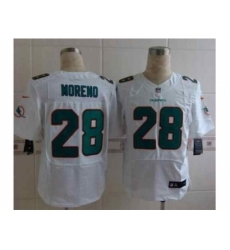 Nike Miami Dolphins 28 Knowshon Moreno White Elite NFL Jersey