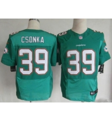 Nike Miami Dolphins 39 Larry Csonka Green Elite NFL Jersey