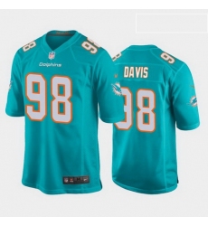 men raekwon davis miami dolphins aqua game jersey 