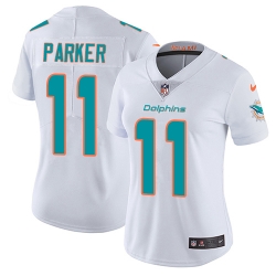 Nike Dolphins #11 DeVante Parker White Womens Stitched NFL Vapor Untouchable Limited Jersey