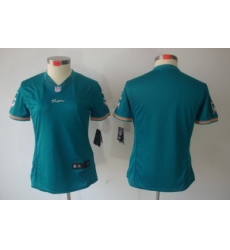 Women Nike Miami Dolphins Blank Green Color[Women Limited Jerseys]