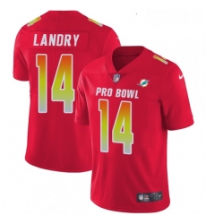 Womens Nike Miami Dolphins 14 Jarvis Landry Limited Red 2018 Pro Bowl NFL Jersey