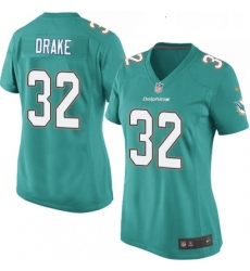 Womens Nike Miami Dolphins 32 Kenyan Drake Game Aqua Green Team Color NFL Jersey