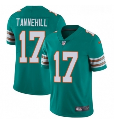 Youth Nike Miami Dolphins 17 Ryan Tannehill Aqua Green Alternate Vapor Untouchable Limited Player NFL Jersey