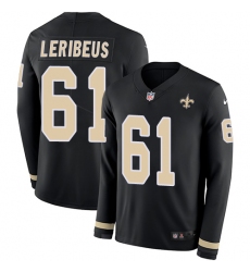 Limited Nike OliveGold Mens Josh LeRibeus Jersey NFL 61 New Orleans Saints 2017 Salute to Service