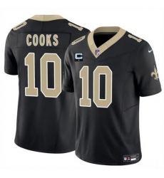 Men New Orleans Saints 10 Brandin Cooks Black 2025 F U S E With 1 Star C Patch Vapor Limited Stitched Football Jersey