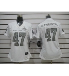 Nike Women New Orleans Saints #47 Th Super Bowl Limited Jerseys