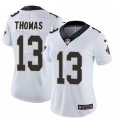 Womens Nike New Orleans Saints 13 Michael Thomas Elite White NFL Jersey