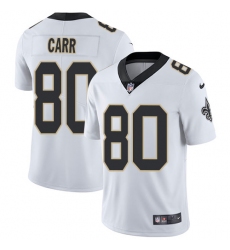 Limited Nike White Youth Austin Carr Road Jersey NFL 80 New Orleans Saints Vapor Untouchable