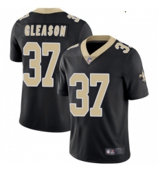 Youth New Orleans Saints 37 Steve Gleason Black Vapor Limited Jersey