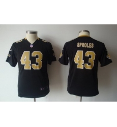 Youth Nike New Orleans Saints #43 Darren Sproles black Jerseys