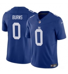 Men New York Giants 0 Brian Burns Blue 2023 F U S E  Vapor Untouchable Limited Stitched Jersey