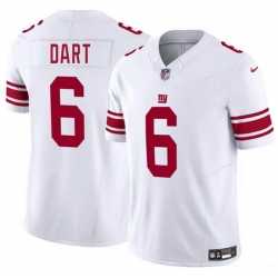 Men New York Giants 6 Jaxson Dart White 2025 Draft F U S E  Vapor Untouchable Limited Stitched Jersey