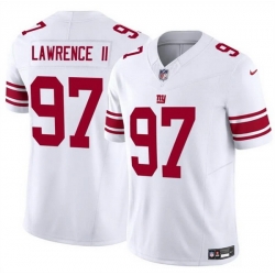 Men New York Giants 97 Dexter Lawrence II White 2025 F U S E  Vapor Untouchable Limited Stitched Jersey