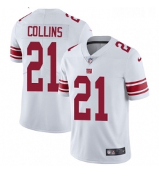 Mens Nike New York Giants 21 Landon Collins White Vapor Untouchable Limited Player NFL Jersey