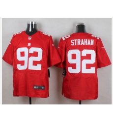 Nike New York Giants #92 Michael Strahan Red Alternate Mens Stitched NFL Elite Jersey