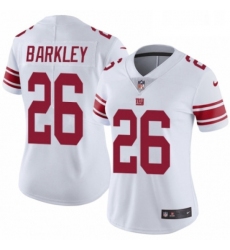 Womens Nike New York Giants 26 Saquon Barkley White Vapor Untouchable Elite Player NFL Jersey