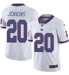 Giants 20 Janoris Jenkins White Youth Stitched Football Limited Rush Jersey