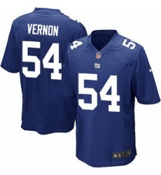 Nike Giants #54 Olivier Vernon Royal Blue Team Color Youth Stitched NFL Elite Jersey 8332 66662