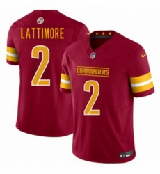 Men Washington Commanders 2 Marshon Lattimore Burgundy 2025 FUSE Vapor Limited Football Stitched Jersey Men Washington Commanders 2 Marshon Lattimore Burgundy 2025 FUSE Vapor Limited Football Stitched Jersey