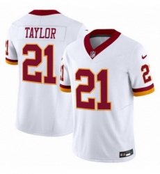 Men Washington Commanders 21 Sean Taylor White 2025 FUSE Throwback Vapor Limited Football Stitched Jersey Men Washington Commanders 21 Sean Taylor White 2025 FUSE Throwback Vapor Limited Football Stitched Jersey