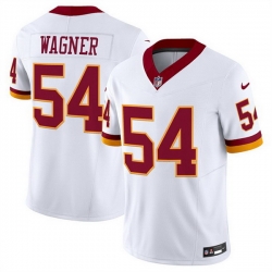 Men Washington Commanders 54 Bobby Wagner White 2025 F U S E  Throwback Vapor Limited Stitched Football Jersey