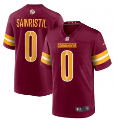 Men's Nike Washington Commanders Mike Sainristil Burgundy #0 Red F U S E Jersey Men's Nike Washington Commanders Mike Sainristil Burgundy #0 Red F U S E Jersey