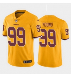 Youth Washington Redskins 99 Chase Young Color Rush Limited Jersey Gold