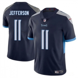 Men Tennessee Titans 11 Van Jefferson Navy 2025 Vapor Untouchable Stitched Jersey