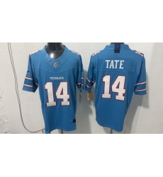 Men Tennessee Titans 14 Carnell Tate Light Blue 2026 F U S E Vapor Limited Stitched Football Jersey Men Tennessee Titans 14 Carnell Tate Light Blue 2026 F U S E Vapor Limited Stitched Football Jersey