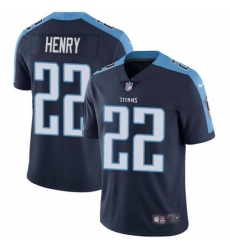 Mens Nike Tennessee Titans 22 Derrick Henry Navy Blue Alternate Vapor Untouchable Limited Player NFL Jersey