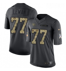 Youth Nike Tennessee Titans 77 Taylor Lewan Limited Black 2016 Salute to Service NFL Jersey