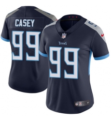 Nike Titans #99 Jurrell Casey Navy Blue Alternate Womens Stitched NFL Vapor Untouchable Limited Jersey