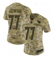 Womens Nike Tennessee Titans 77 Taylor Lewan Limited Camo 2018 Salute to Service NFL Jersey