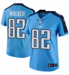 Womens Nike Tennessee Titans 82 Delanie Walker Elite Light Blue Team Color NFL Jersey