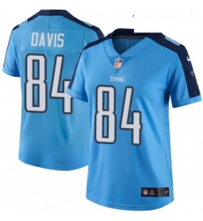 Womens Nike Tennessee Titans 84 Corey Davis Light Blue Team Color Vapor Untouchable Limited Player NFL Jersey