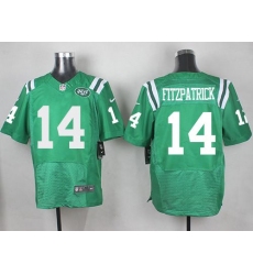 Nike Jets 14 Ryan Fitzpatrick Green Mens Stitched NFL Elite Rush Jersey