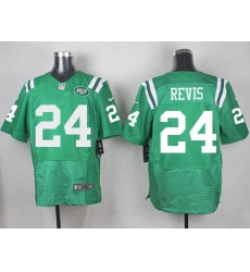 Nike Jets 24 Darrelle Revis Green Mens Stitched NFL Elite Rush Jersey