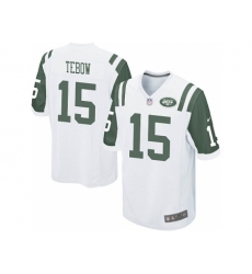 Nike New York Jets 15 Tim Tebow White Game NFL Jersey