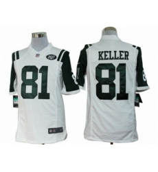 Nike New York Jets 81 Dustin Keller White Limited NFL Jersey