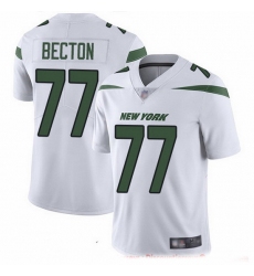 Youth Nike New York Jets 77 Mekhi Becton White Men Stitched NFL Vapor Untouchable Limited Jersey