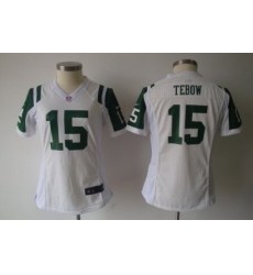 2012 Nike Women New York Jets #15 Tim Tebow White Nike NFL Jerseys