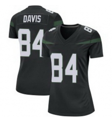 Women New York Jets Corey Davis #84 Black Vapor Limited Stitched Football Jersey