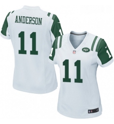 Womens Nike New York Jets 11 Robby Anderson Game White NFL Jersey