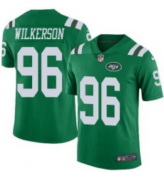 Nike Jets 96 Muhammad Wilkerson Green Youth Color Rush Limited Jersey