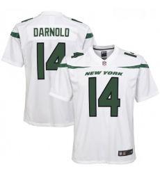 Youth New York Jets 14 Sam Darnold Nike Game Jersey White 2